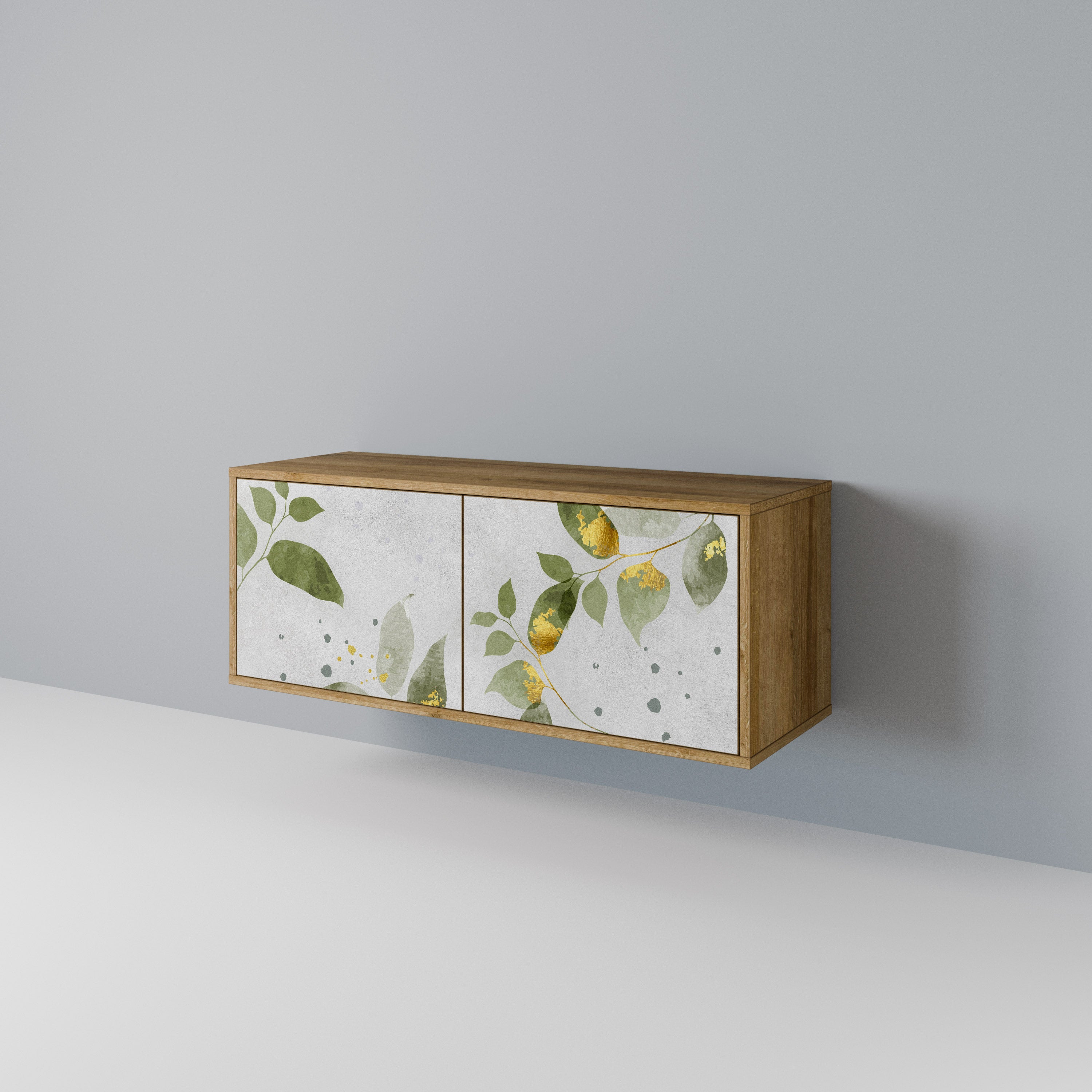 ELEGANT BOTANICS Kompakt TV-bänk med 2 dörrar