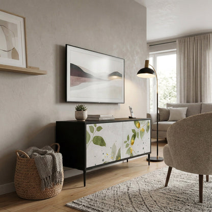 ELEGANT BOTANICS Mobile TV Compatto a 2 Ante