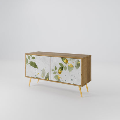 ELEGANT BOTANICS Mobile TV Compatto a 2 Ante