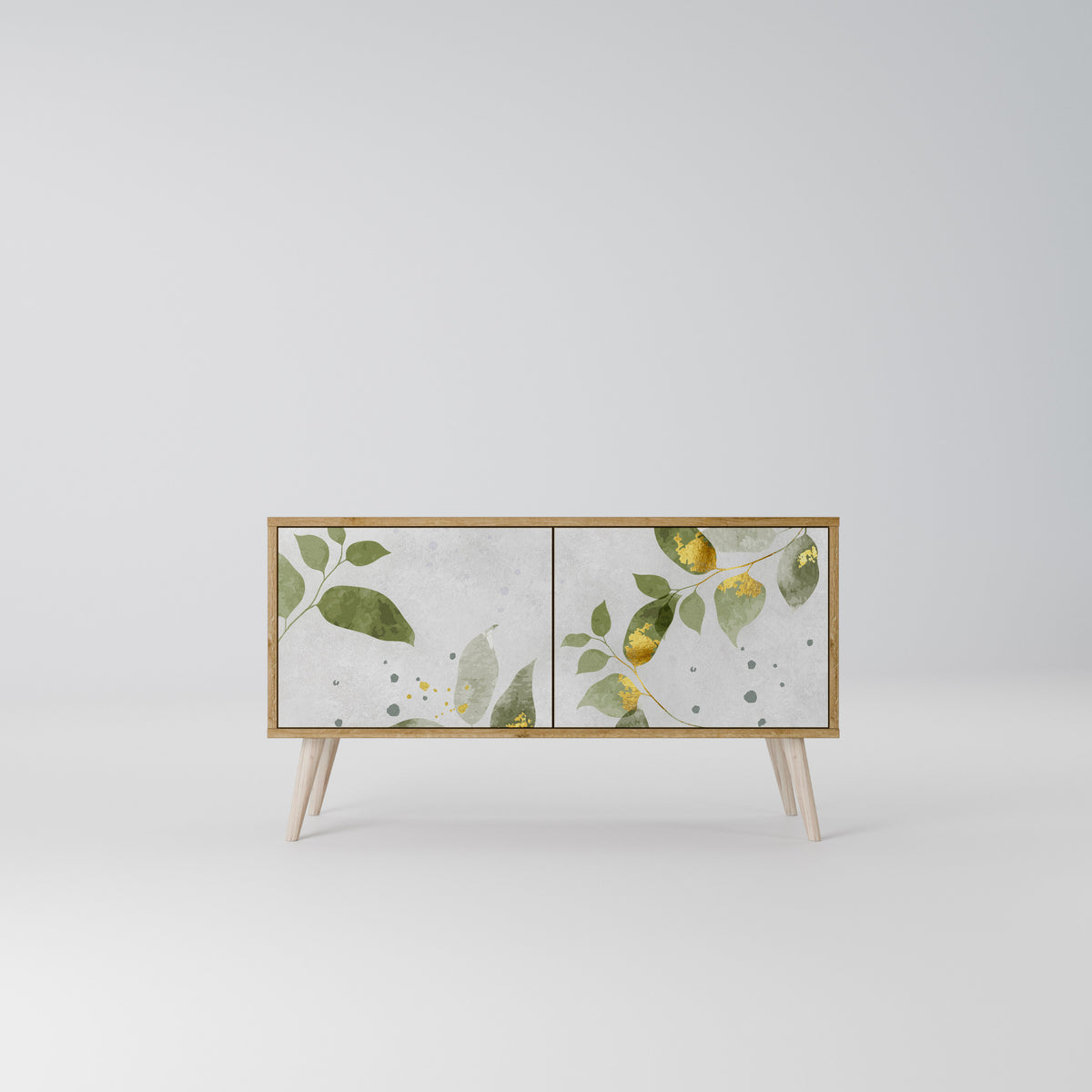 ELEGANT BOTANICS Mobile TV Compatto a 2 Ante