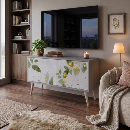 ELEGANT BOTANICS Mobile TV Compatto a 2 Ante