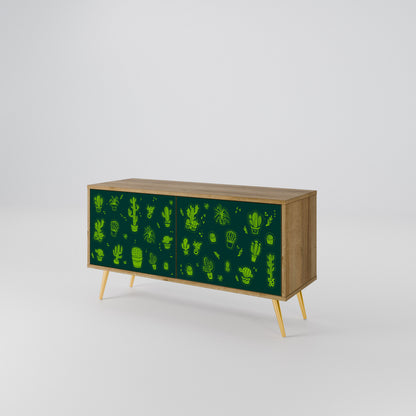 DESERT GREEN Kompaktes 2-türiges TV-Lowboard