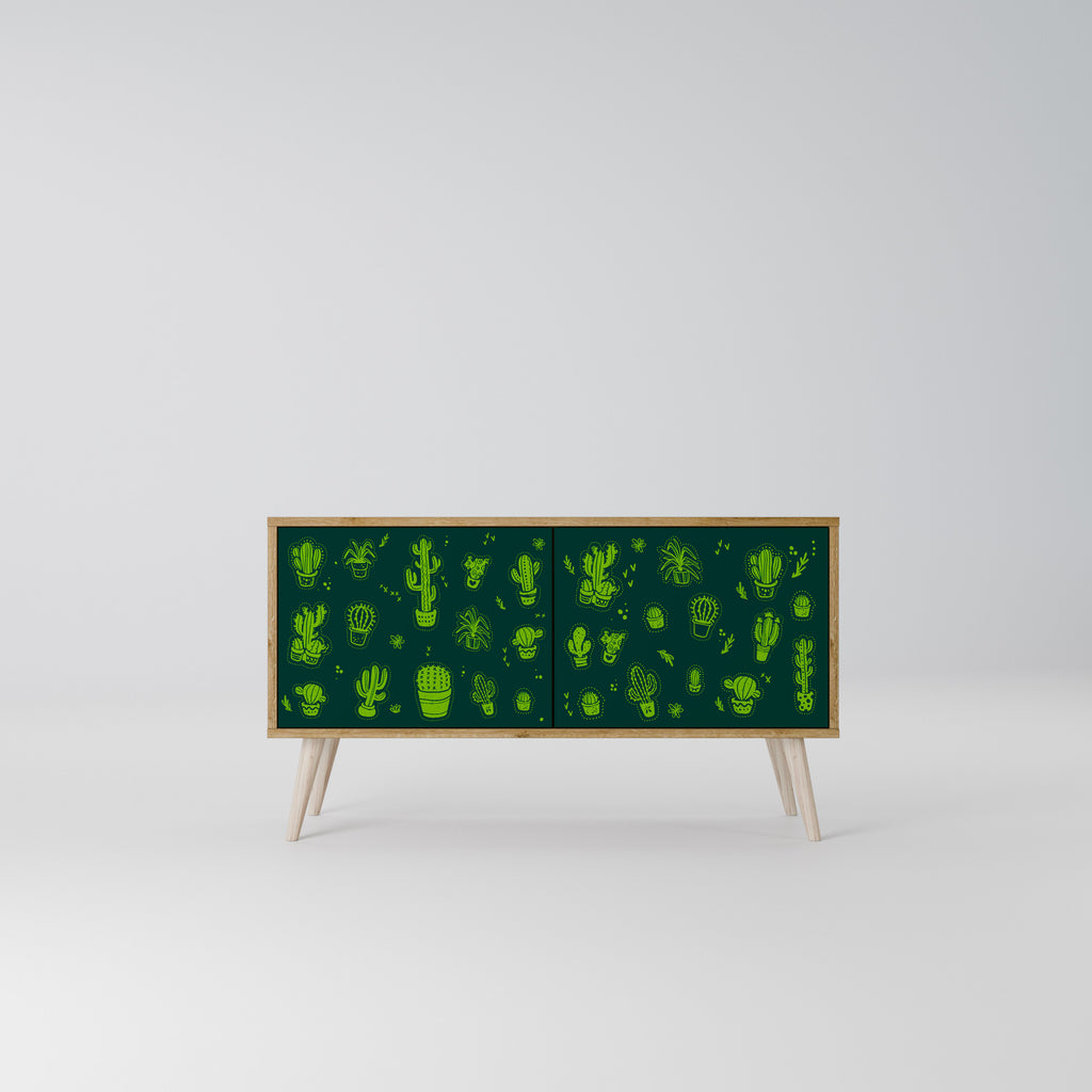 DESERT GREEN Kompaktes 2-türiges TV-Lowboard