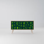 DESERT GREEN Kompaktes 2-türiges TV-Lowboard