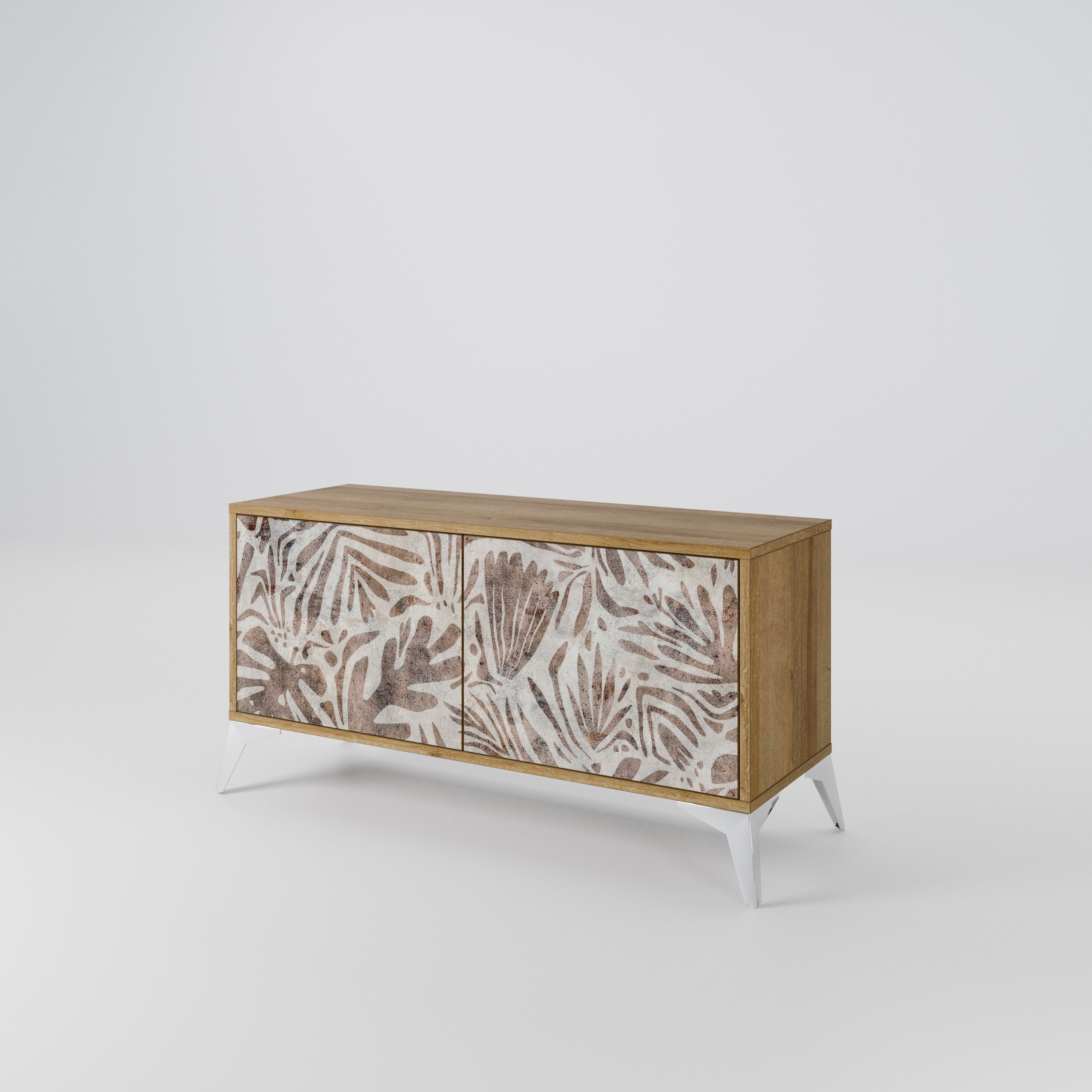 PASSING TIME Kompakt TV-bänk med 2 dörrar