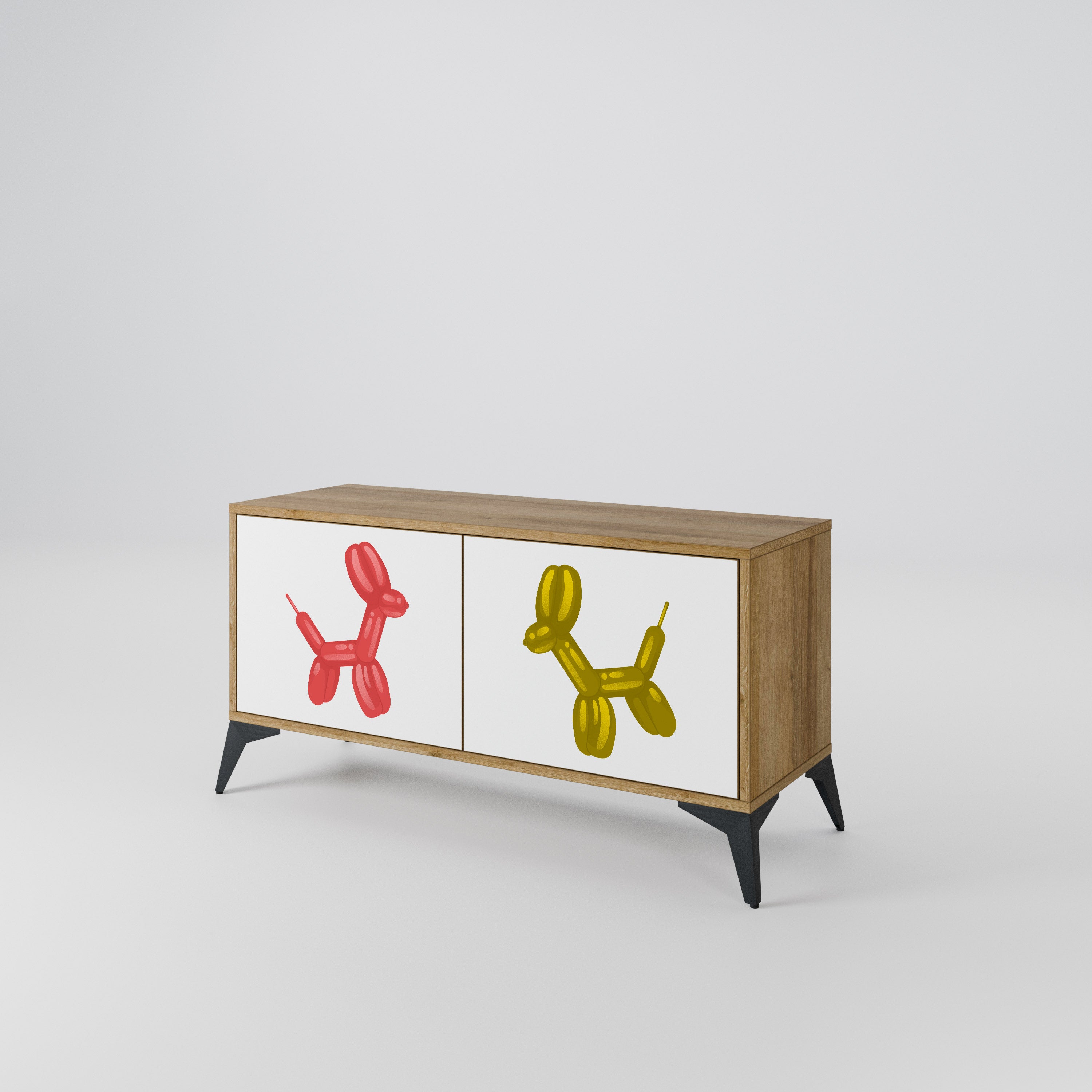 CHILDHOOD MEMORY Kompakt TV-bänk med 2 dörrar