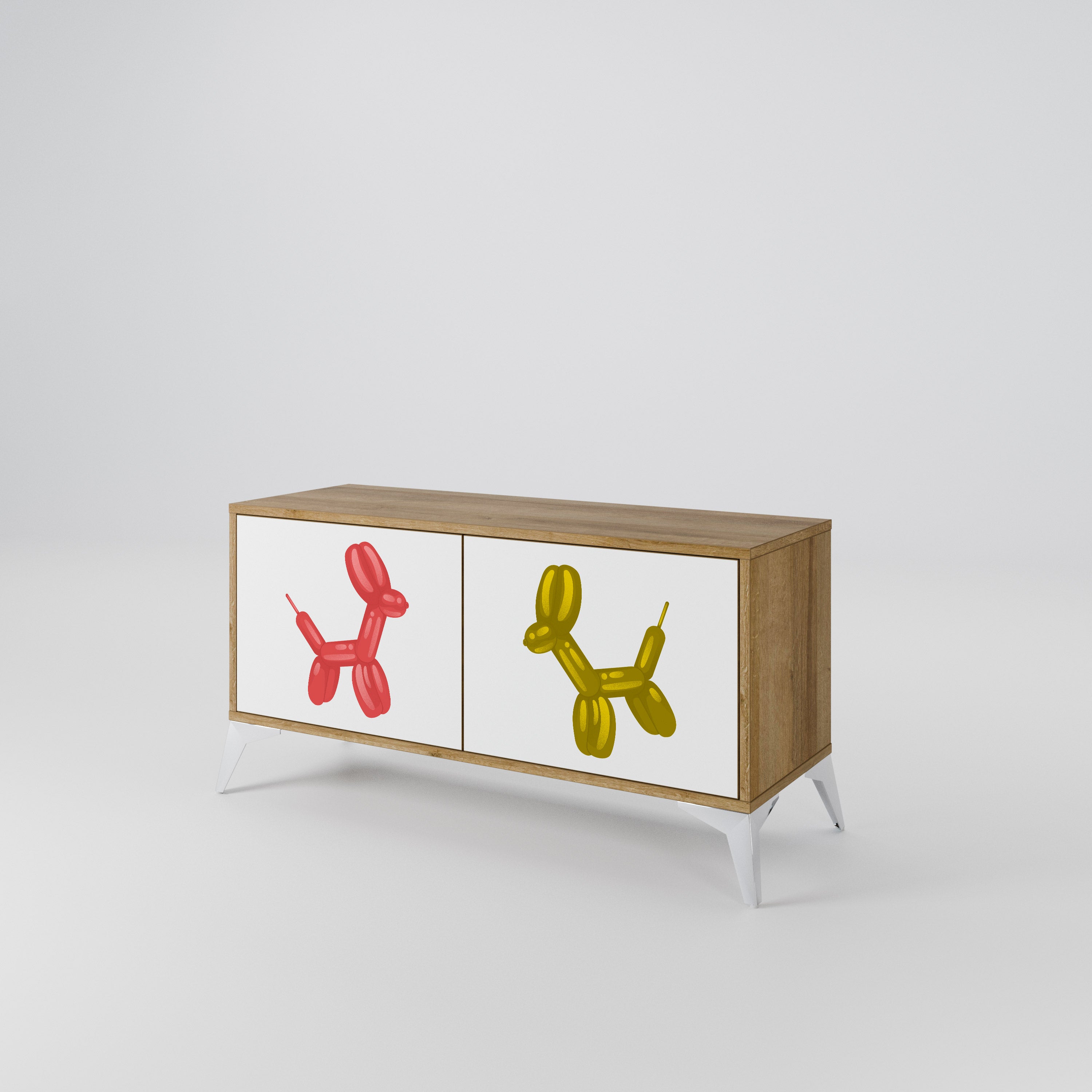 CHILDHOOD MEMORY Kompakt TV-bänk med 2 dörrar