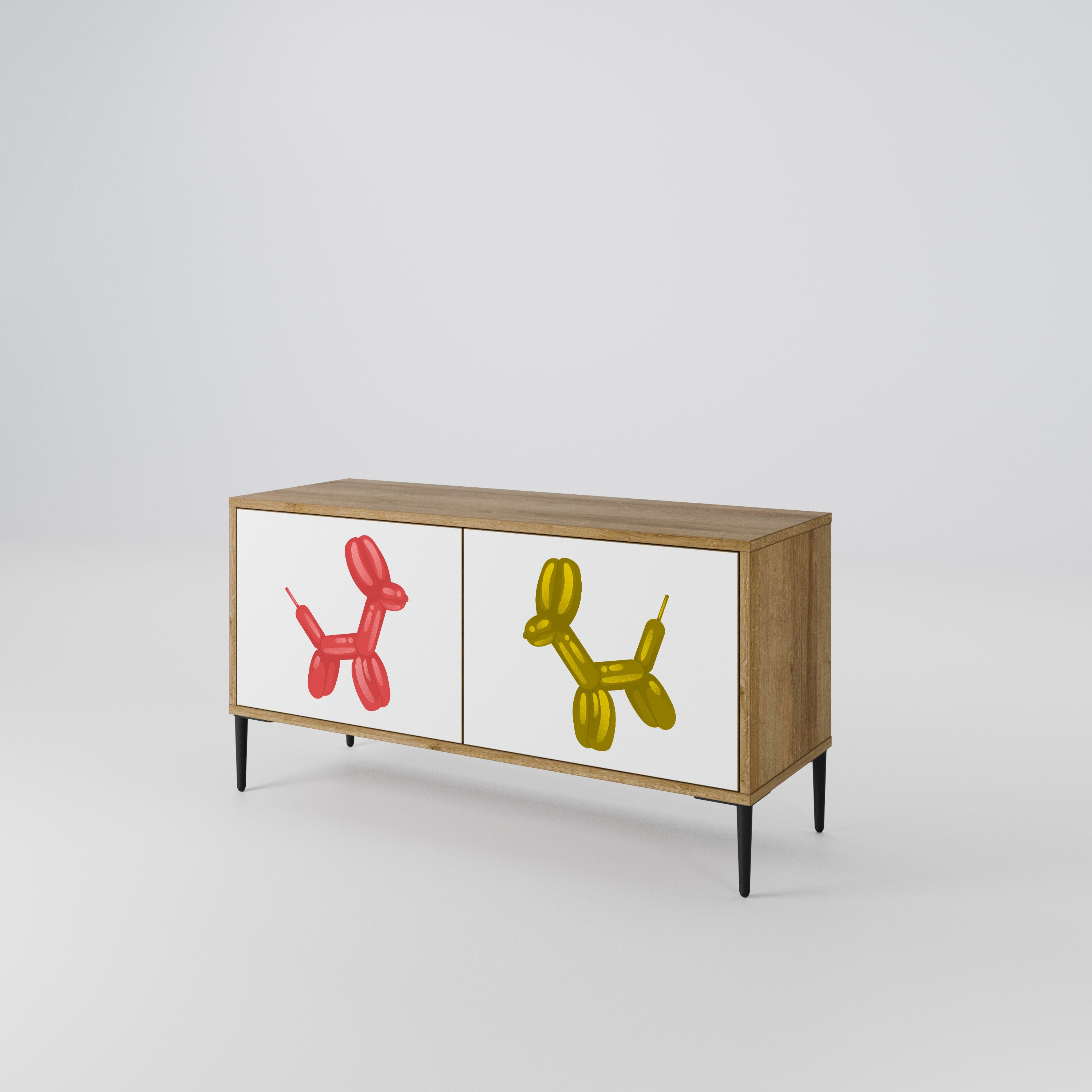 CHILDHOOD MEMORY Kompakt TV-bänk med 2 dörrar