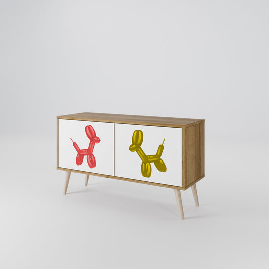 CHILDHOOD MEMORY Kompakt TV-bänk med 2 dörrar