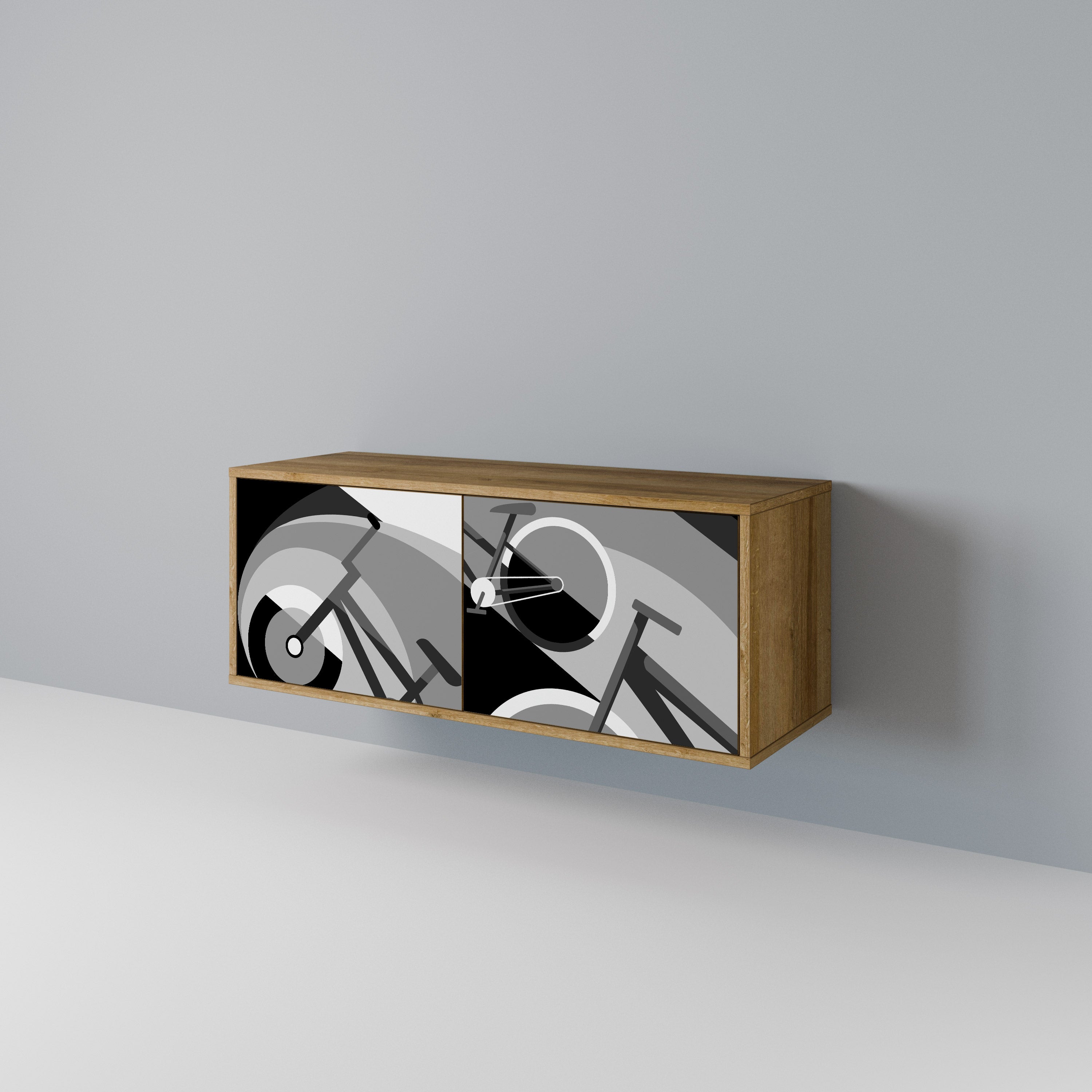 BIKE ENERGY Kompakt TV-bänk med 2 dörrar