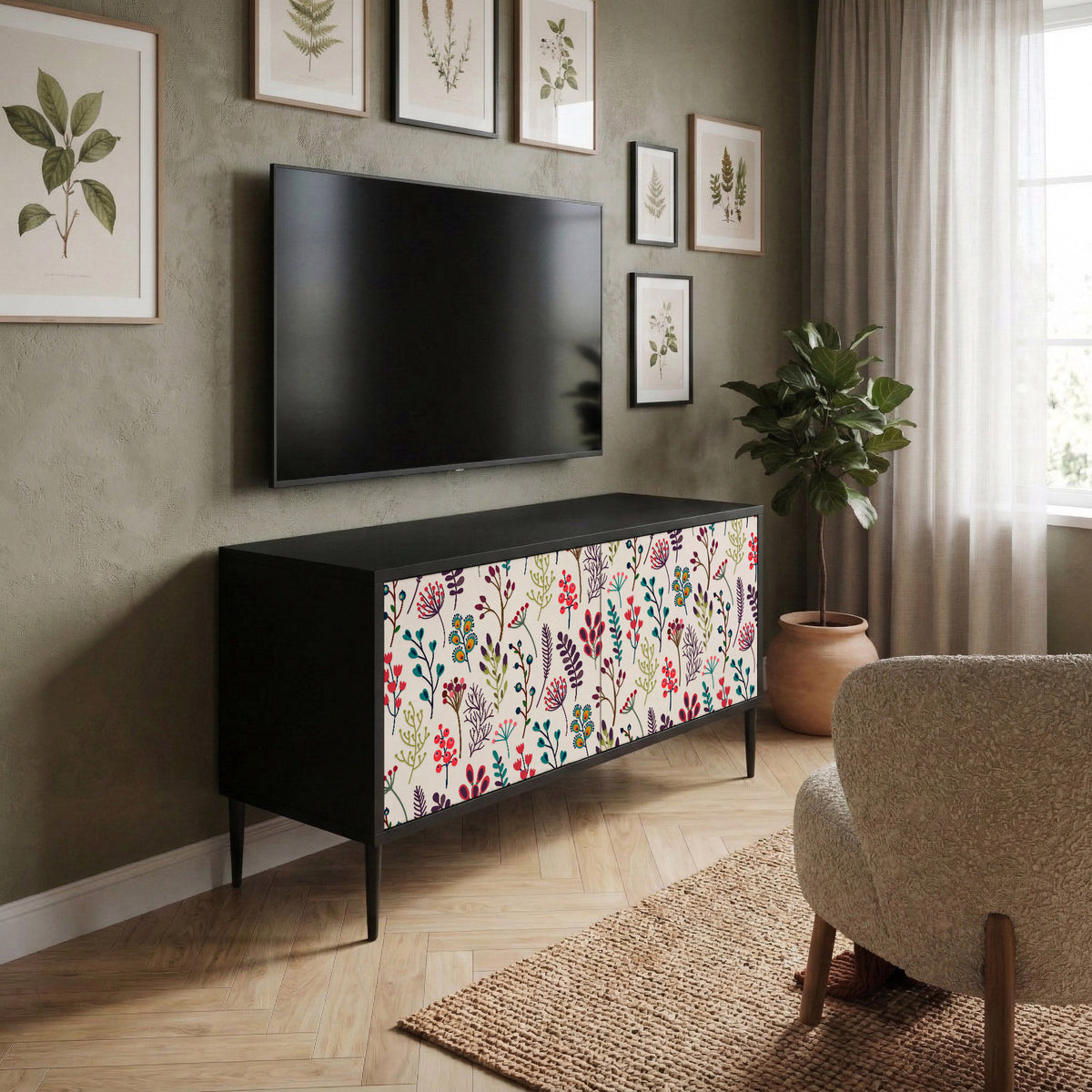 AUTUMN SUNDRIES Mobile TV Compatto a 2 Ante