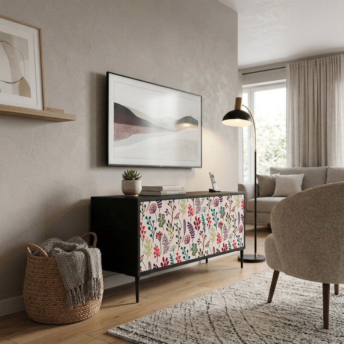 AUTUMN SUNDRIES Kompaktní dvoudveřový TV stolek