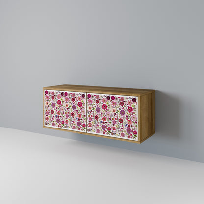PETAL GARDEN Kompaktní dvoudveřový TV stolek