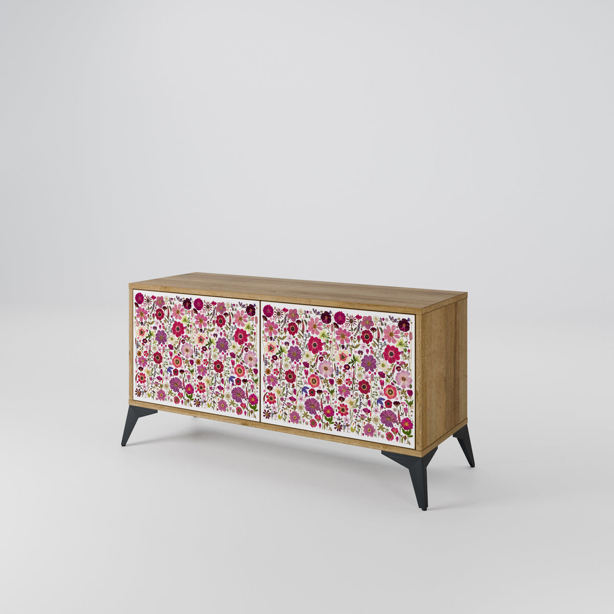 PETAL GARDEN Kompaktní dvoudveřový TV stolek