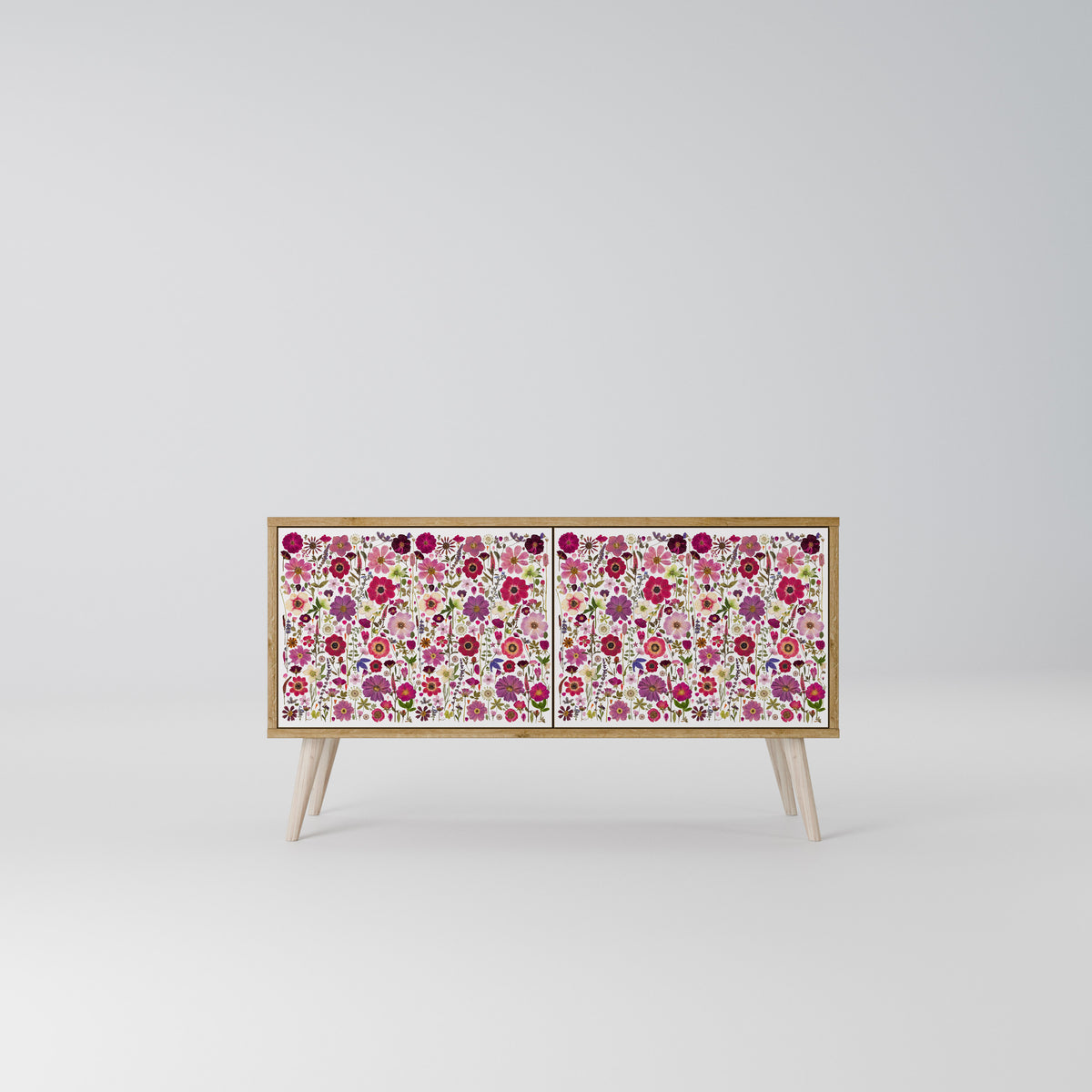 PETAL GARDEN Kompaktní dvoudveřový TV stolek