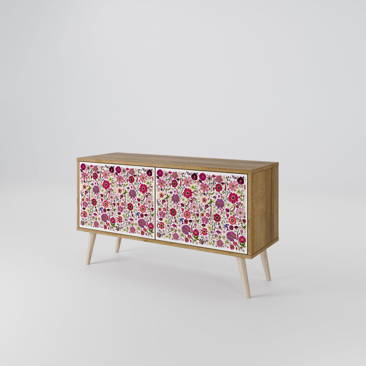 PETAL GARDEN Kompaktní dvoudveřový TV stolek