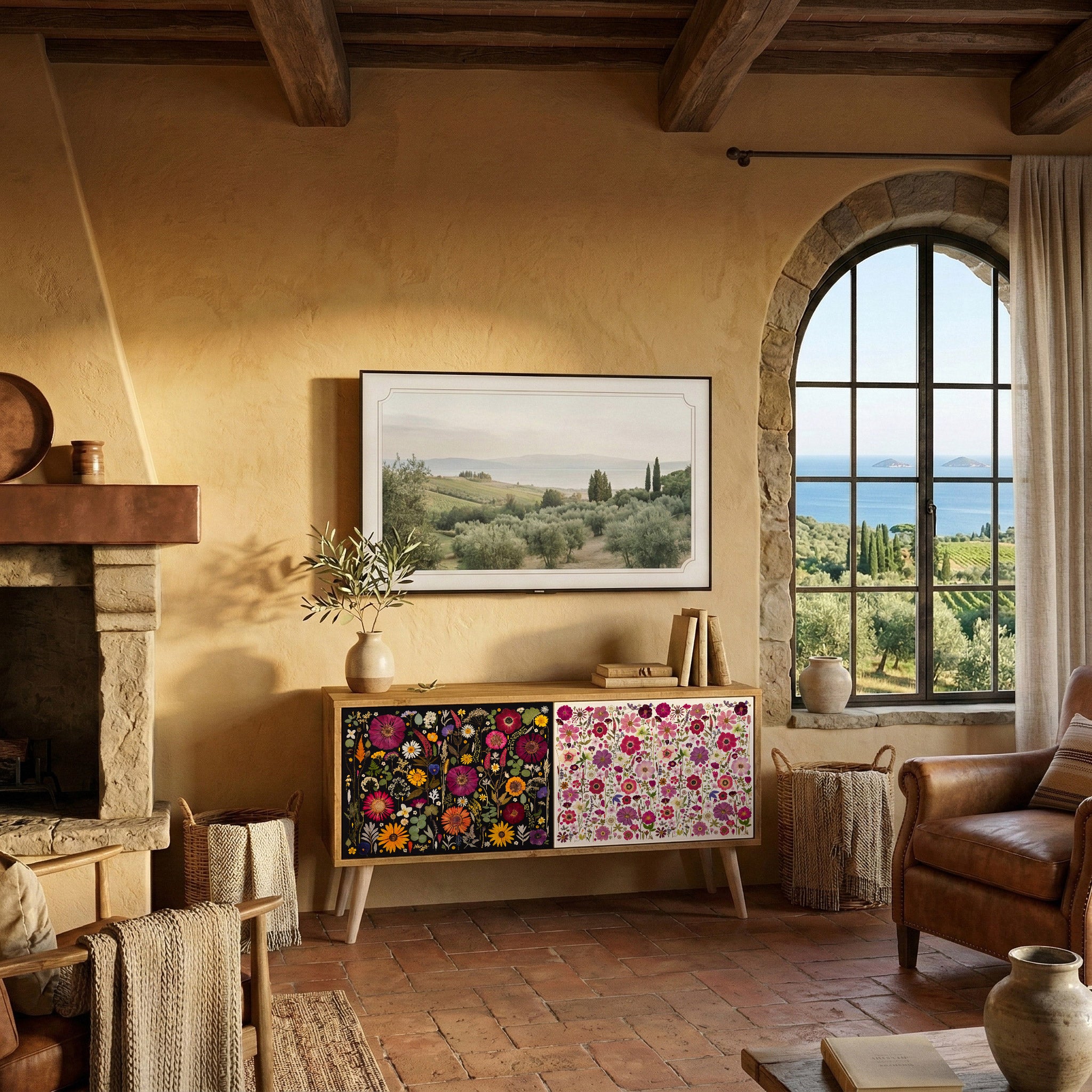 DAYNITE GARDEN Móvel de TV Compacto de 2 Portas