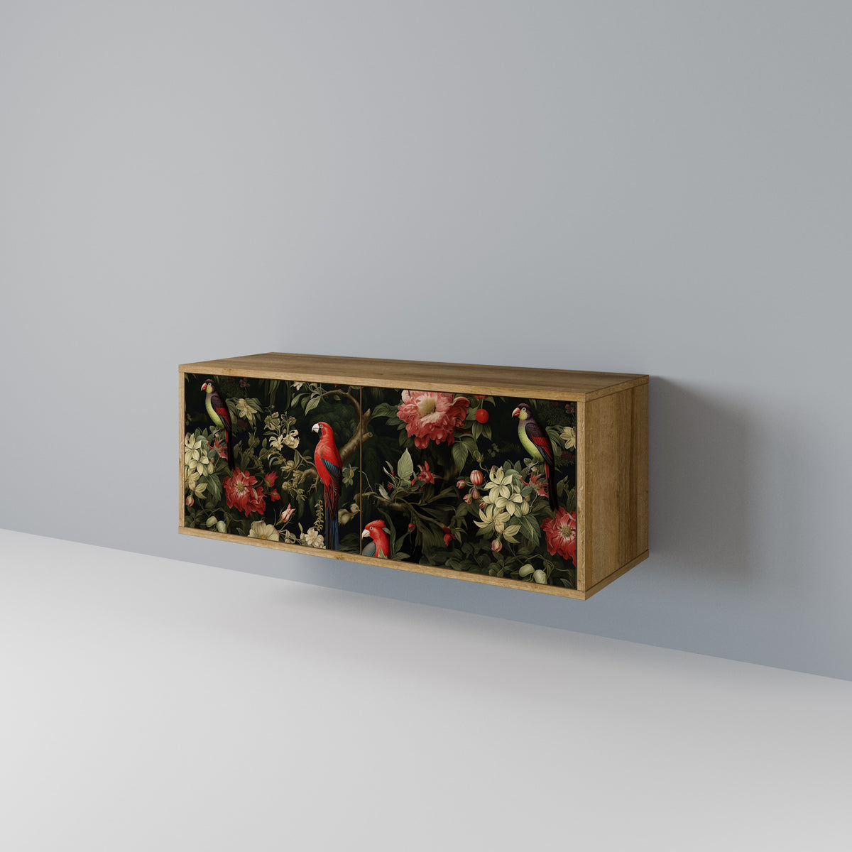 FLORAL FANTASIA Kompakt TV-bänk med 2 dörrar