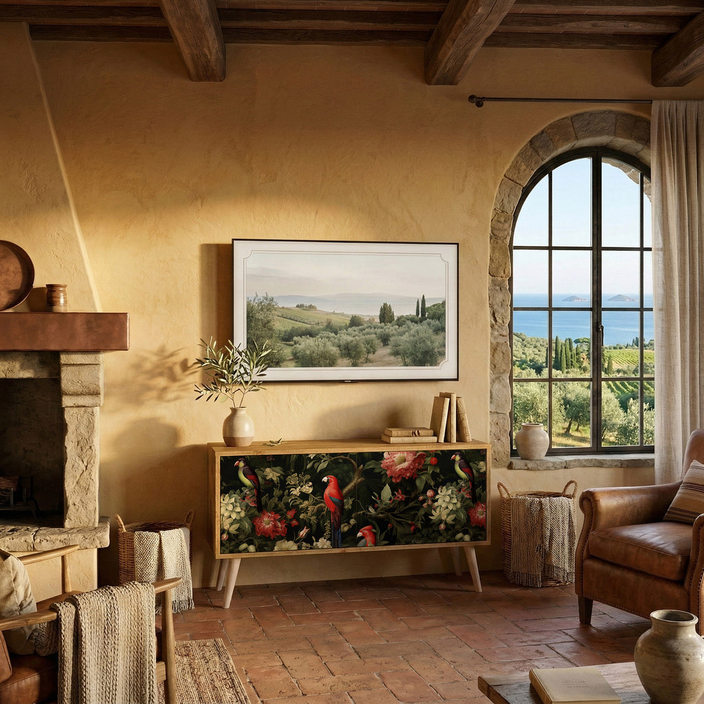 FLORAL FANTASIA Kompaktes 2-türiges TV-Lowboard