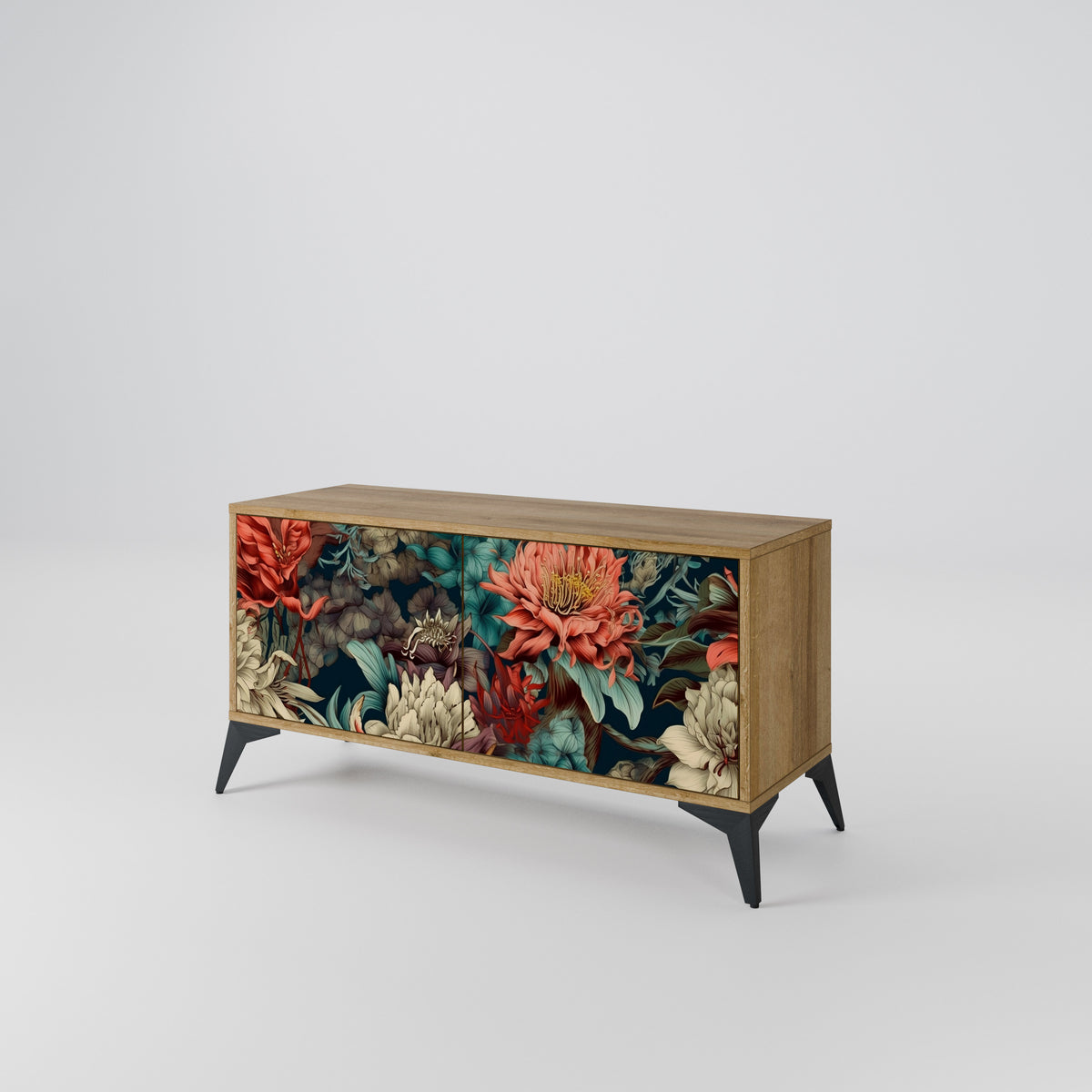SPROUTING GRACE Compact 2-Door TV Cabinet
