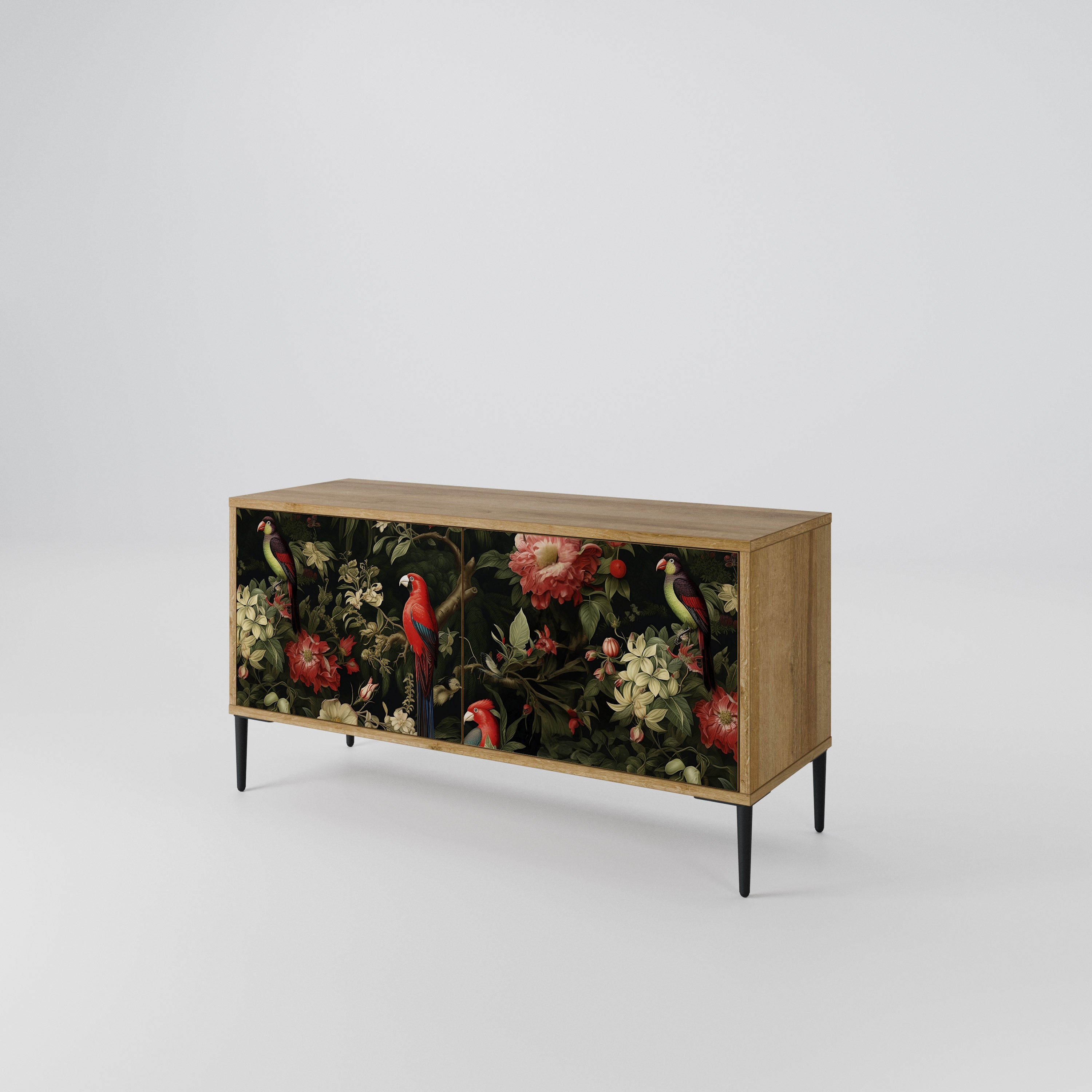 AVIAN GREENERY Kompakt TV-bänk med 2 dörrar