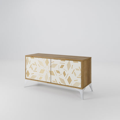 SPOTTED DAZE Compact 2-Door TV Cabinet