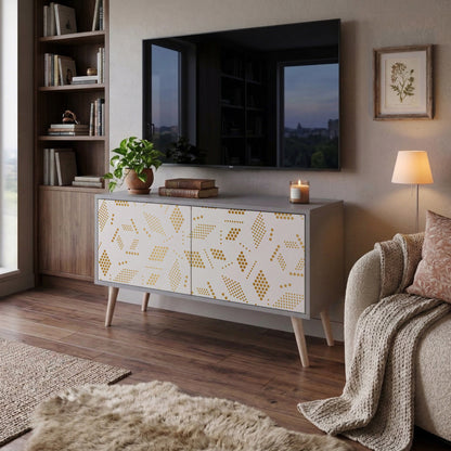 SPOTTED DAZE Compact 2-Door TV Cabinet