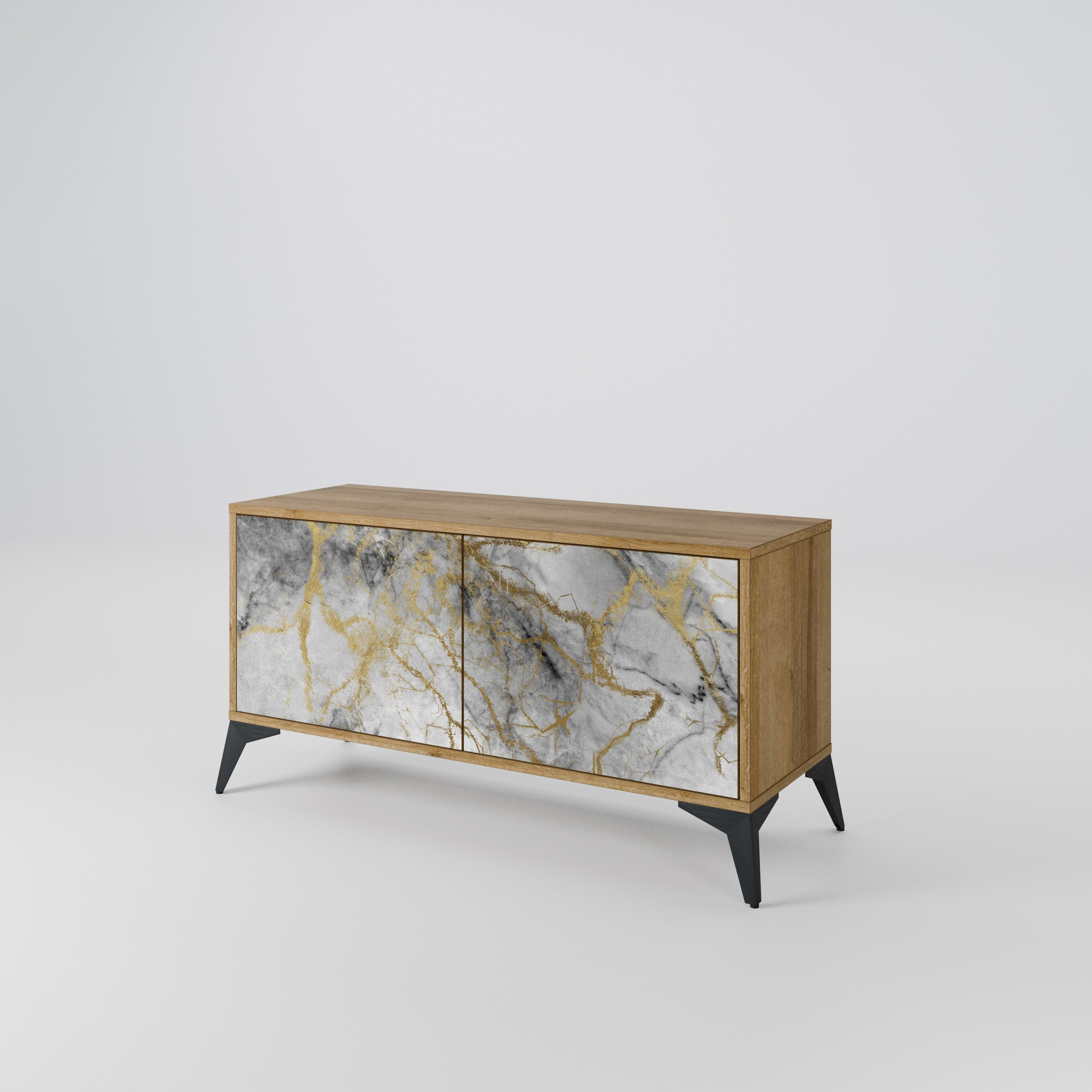 TIMELESS GLIDE Kompakt TV-bänk med 2 dörrar