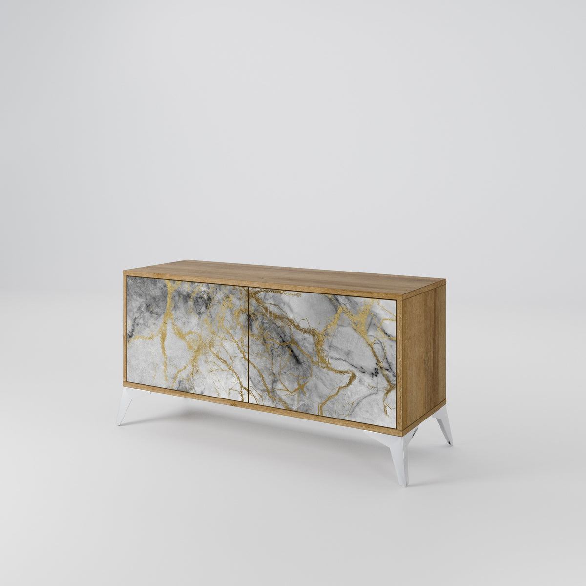 TIMELESS GLIDE Kompakt TV-bänk med 2 dörrar