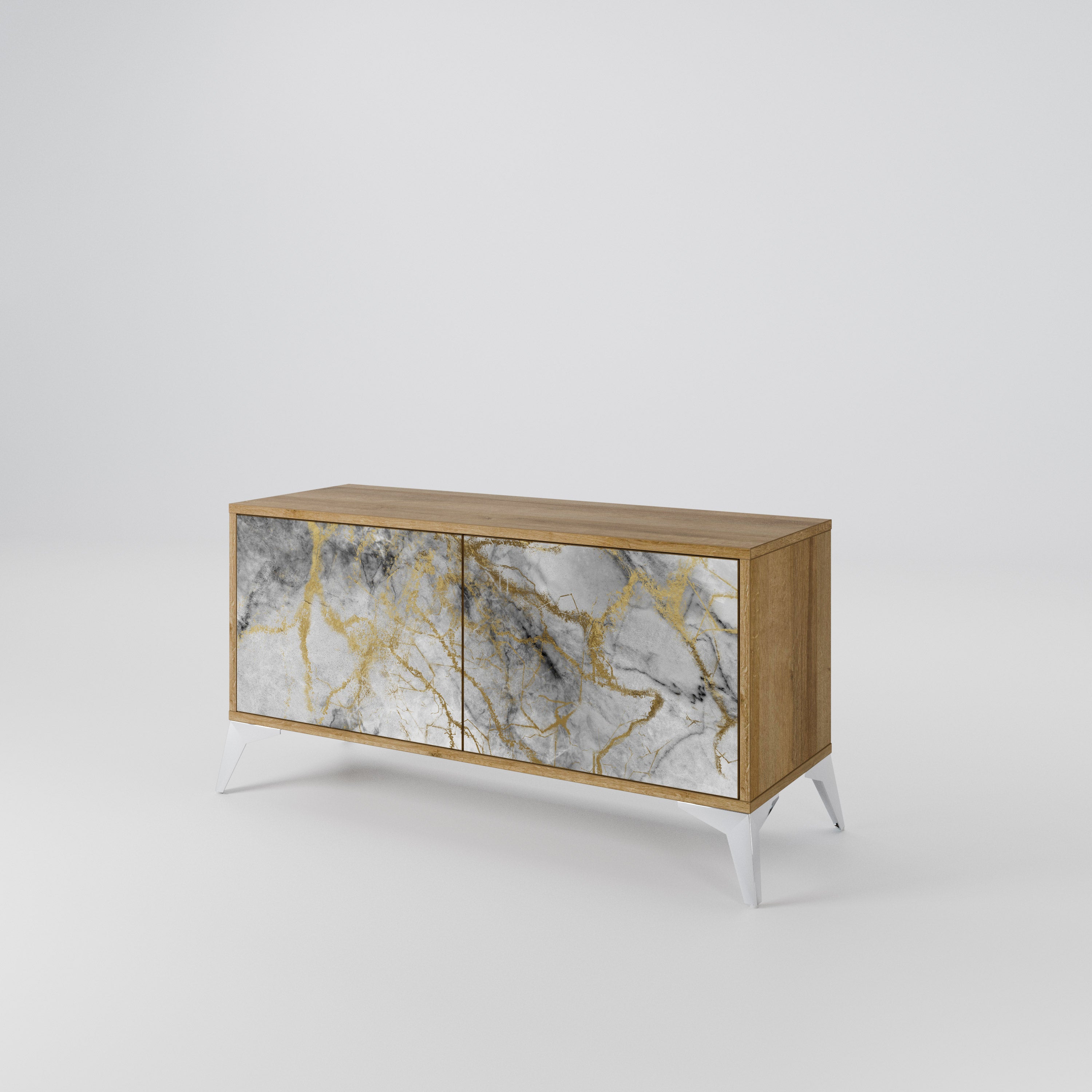 TIMELESS GLIDE Kompakt TV-bänk med 2 dörrar