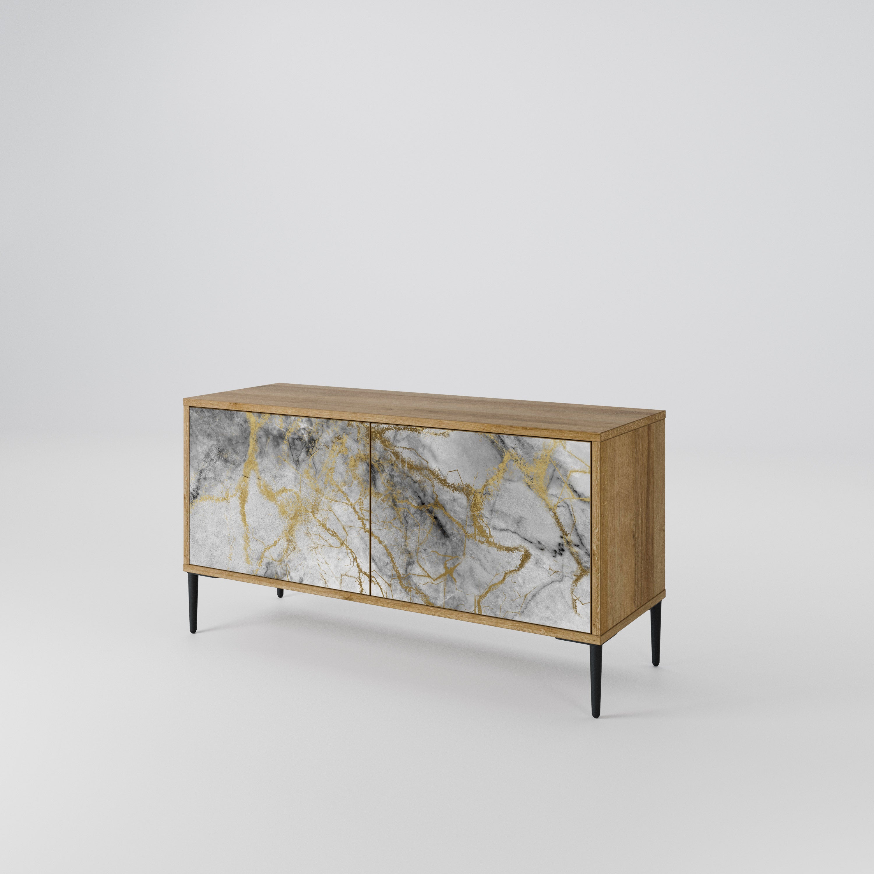 TIMELESS GLIDE Kompakt TV-bänk med 2 dörrar