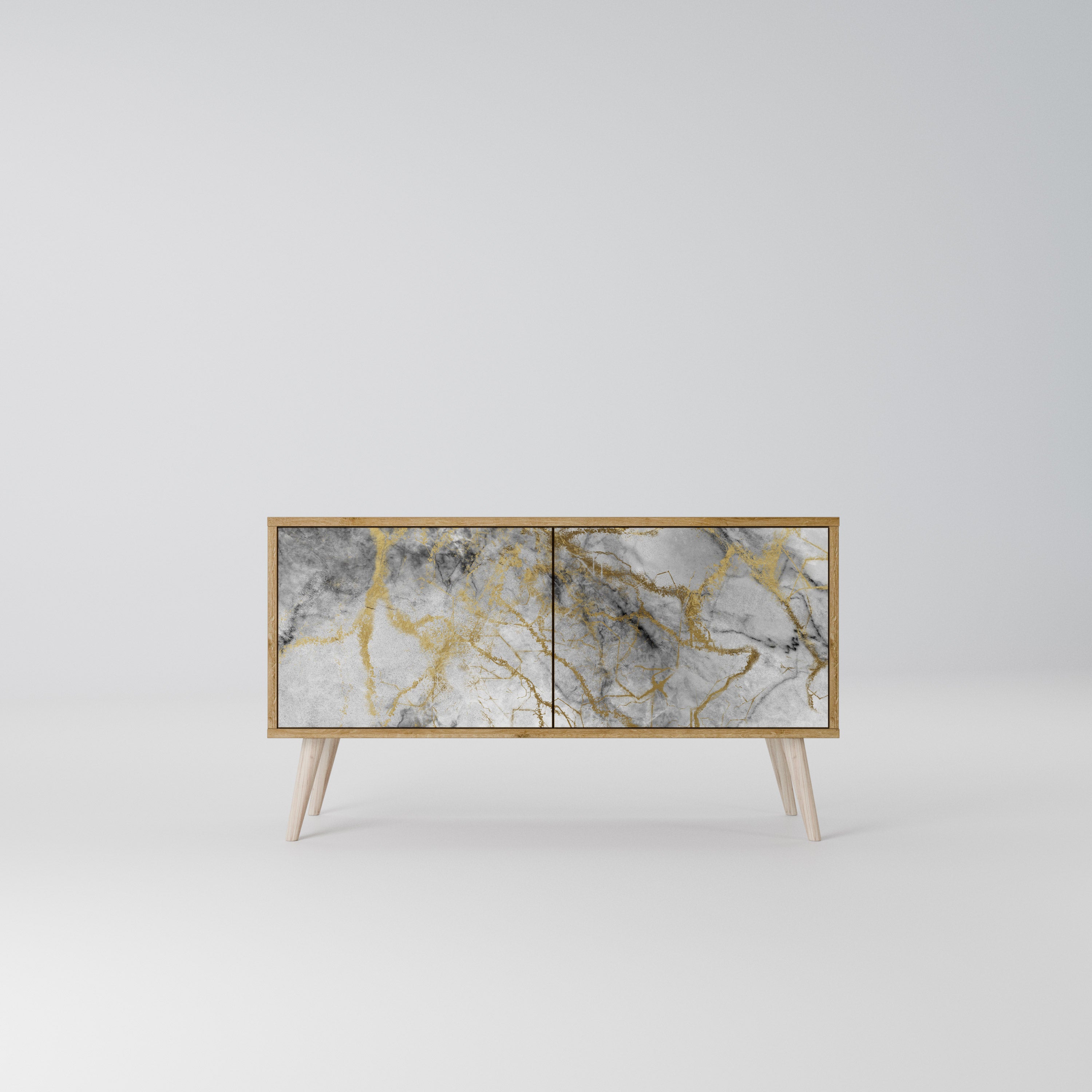 TIMELESS GLIDE Kompaktes 2-türiges TV-Lowboard