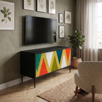 COLORFUL TRIANGLES Mobile TV Compatto a 2 Ante