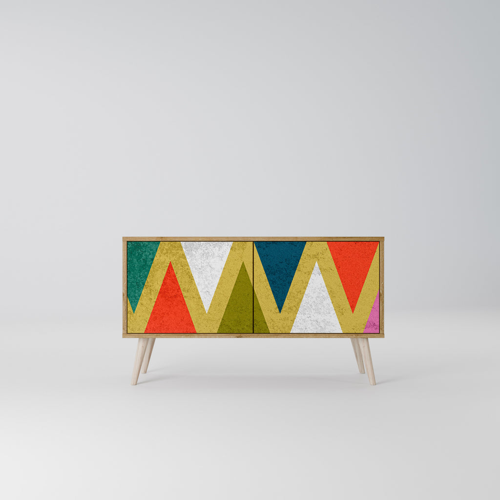 COLORFUL TRIANGLES Mobile TV Compatto a 2 Ante