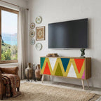 COLORFUL TRIANGLES Mobile TV Compatto a 2 Ante