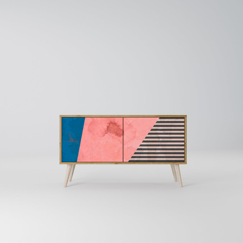 GLAMOROUS STRIPE Mobile TV Compatto a 2 Ante