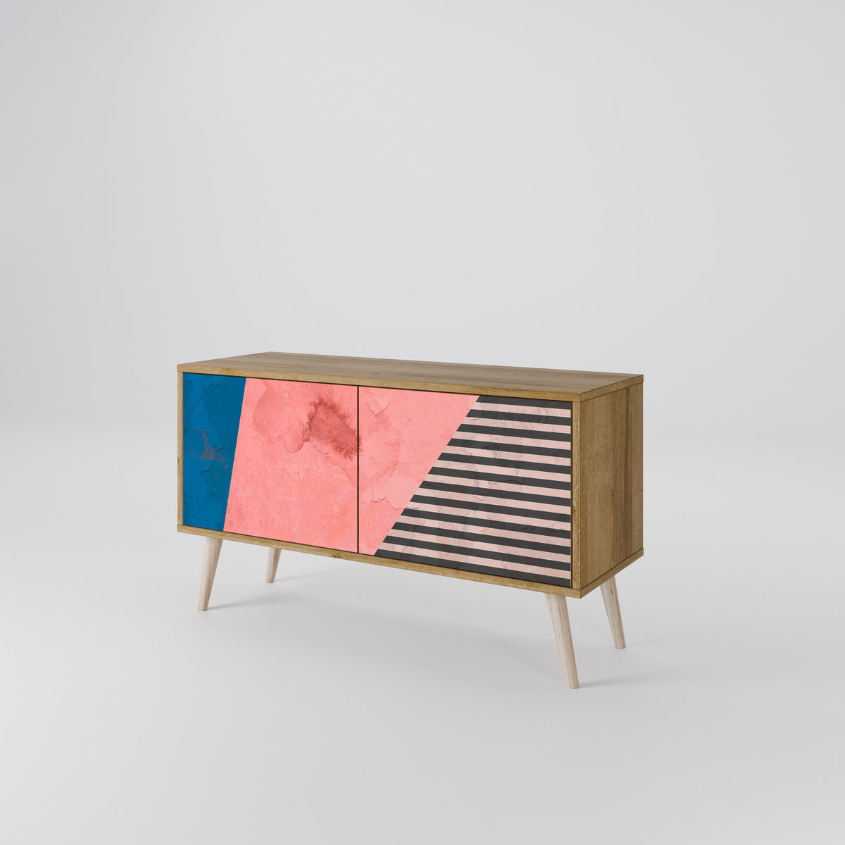GLAMOROUS STRIPE Mobile TV Compatto a 2 Ante