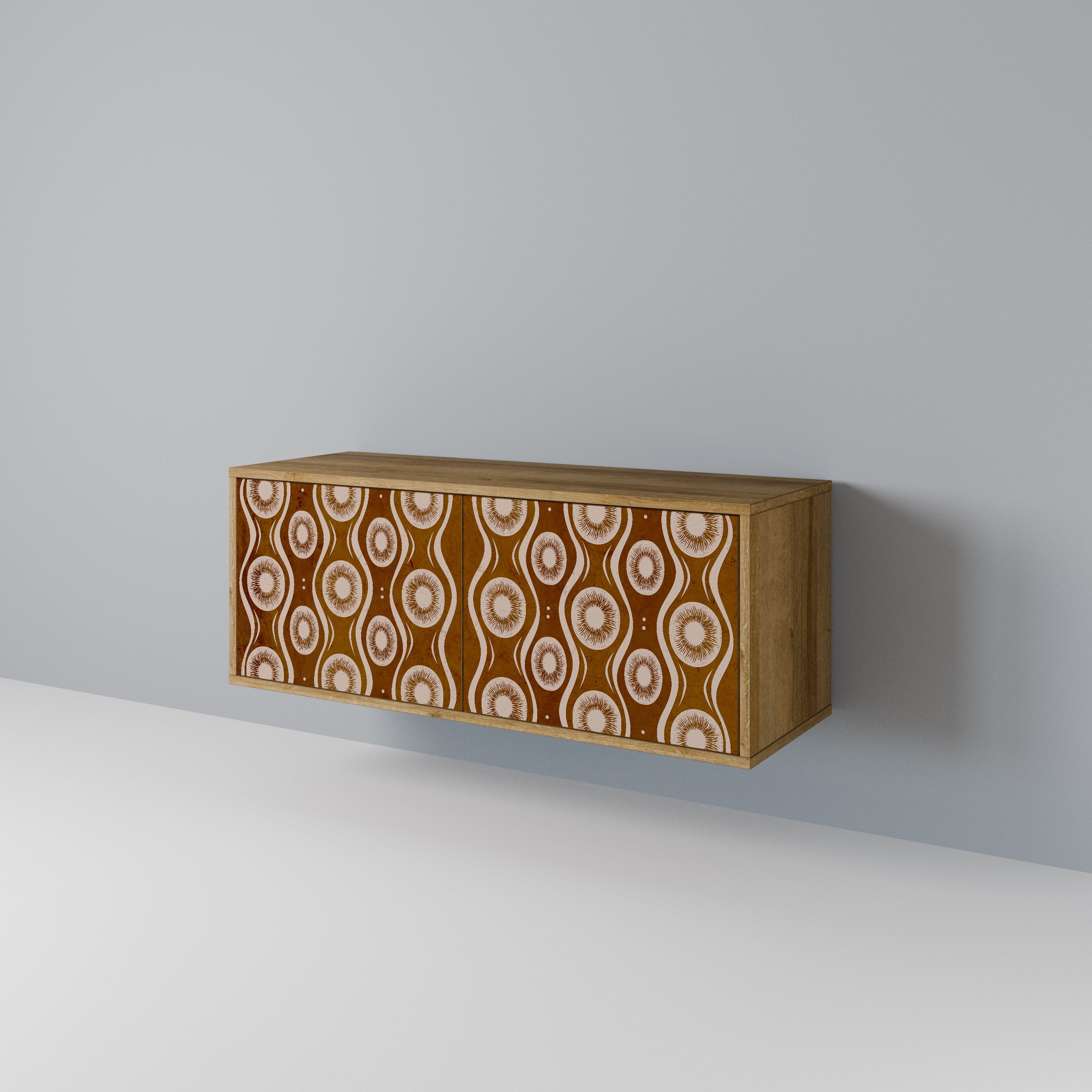 BROWN EYES Kompakt TV-bänk med 2 dörrar