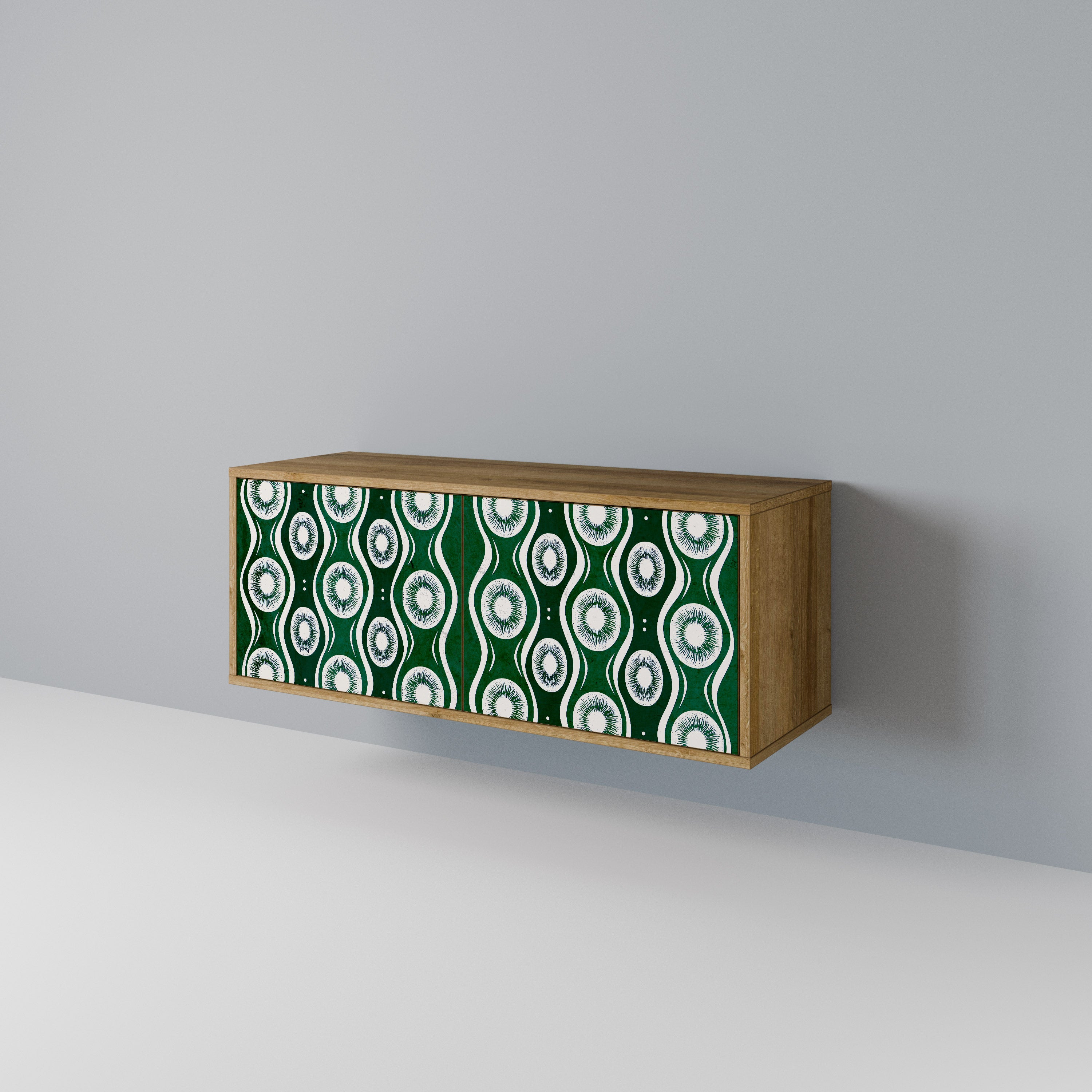 GREEN EYES Kompakt TV-bänk med 2 dörrar