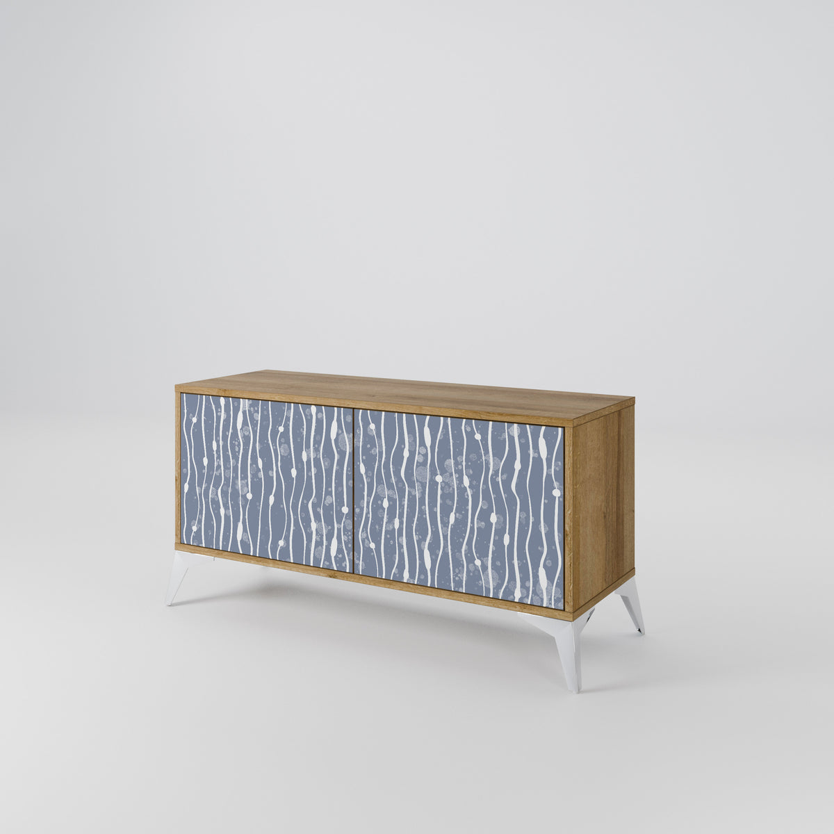 GRAPHITE RAIN Móvel de TV Compacto de 2 Portas