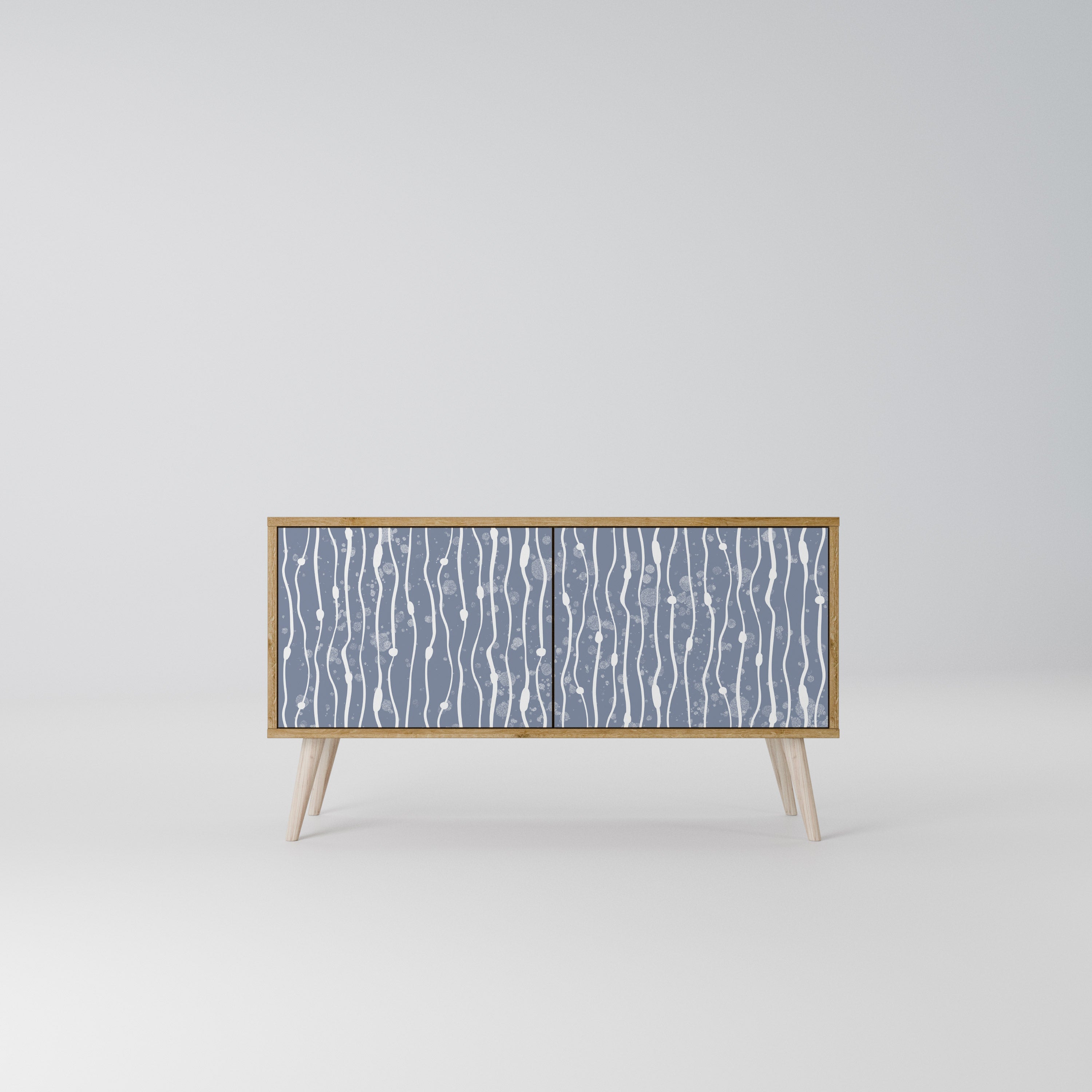 GRAPHITE RAIN Kompaktes 2-türiges TV-Lowboard