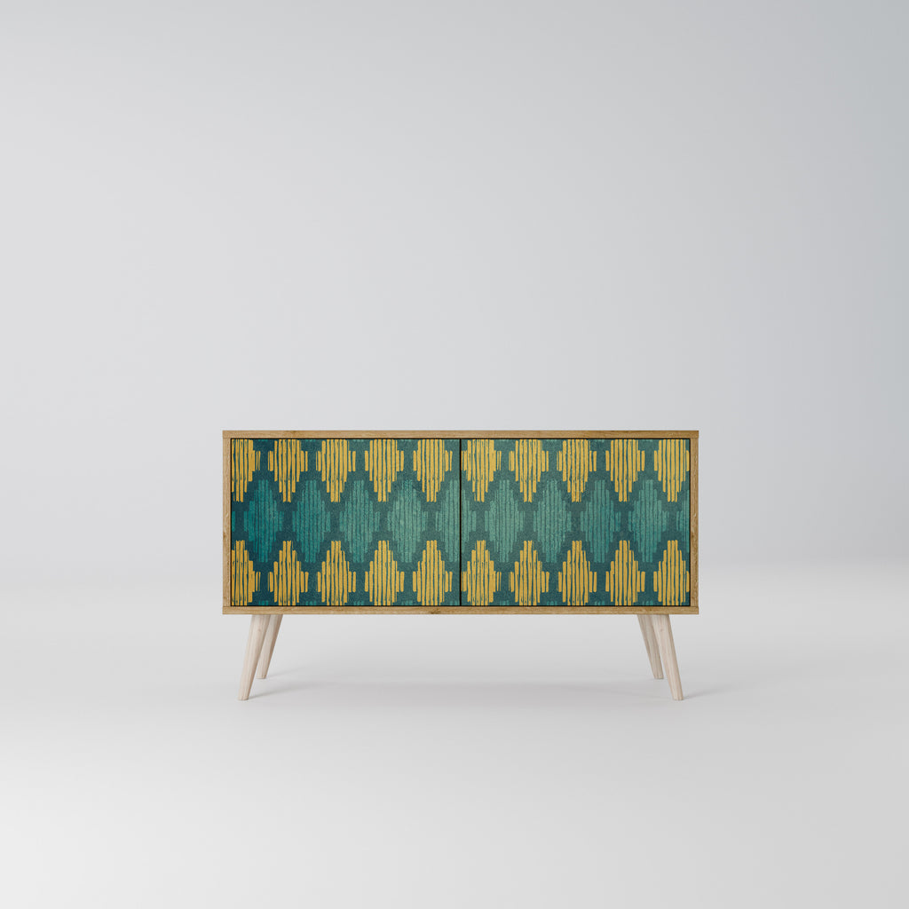 POLYGONS Kompaktes 2-türiges TV-Lowboard