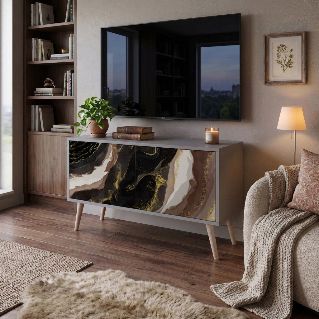 GOLD DUST Mobile TV Compatto a 2 Ante