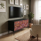 PAINTED SQUARES Mueble de TV Compacto de 2 puertas