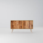 NATURAL WOOD Mobile TV Compatto a 2 Ante