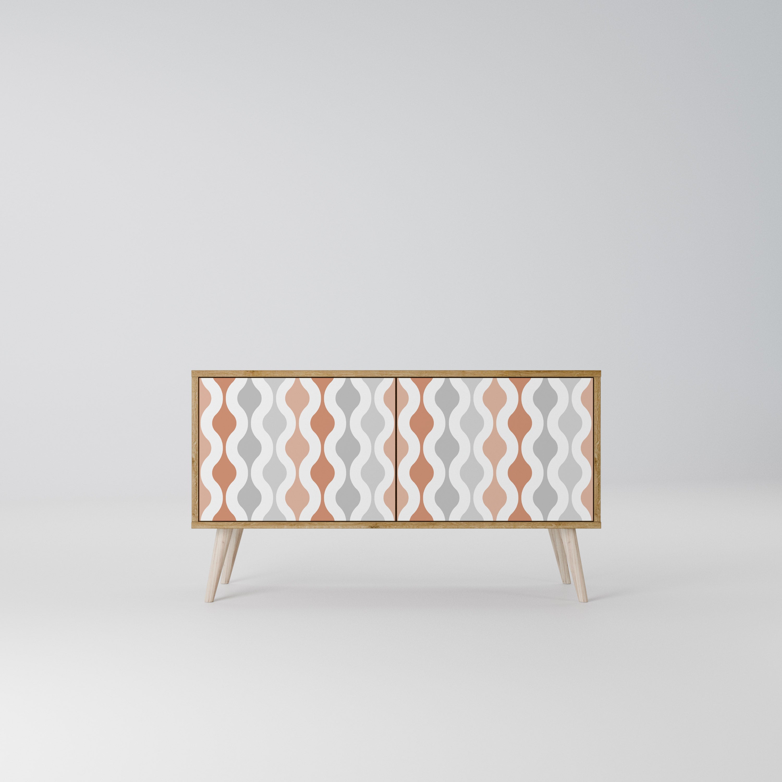 HAZY NOSTALGIA Móvel de TV Compacto de 2 Portas