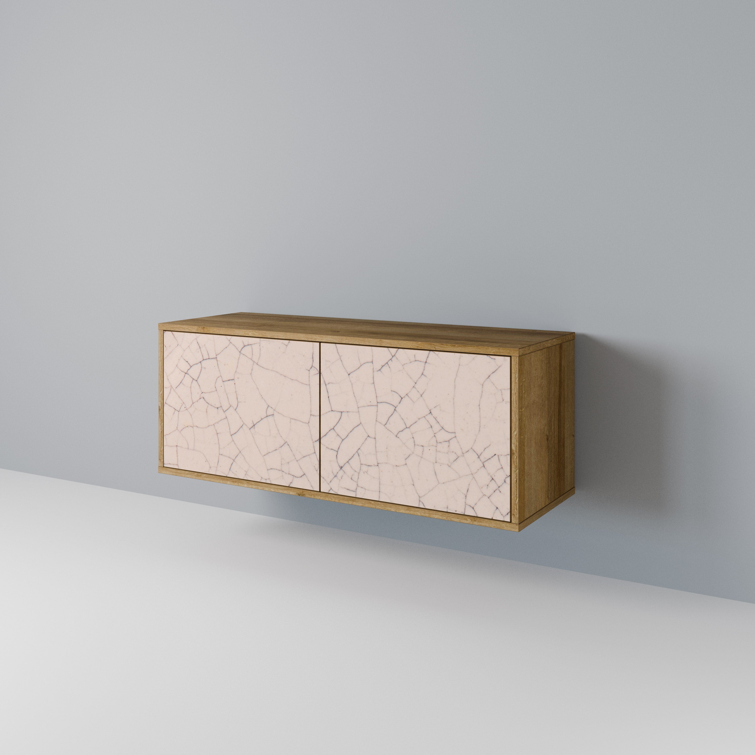 CERAMIC TEXTURE Kompakt TV-bänk med 2 dörrar