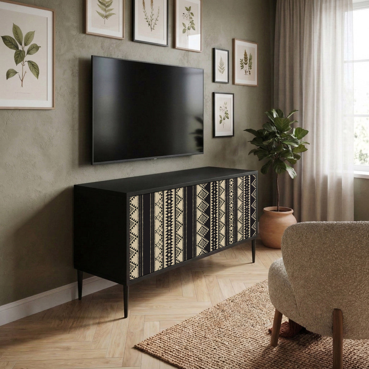 AZTEC Kompaktní dvoudveřový TV stolek
