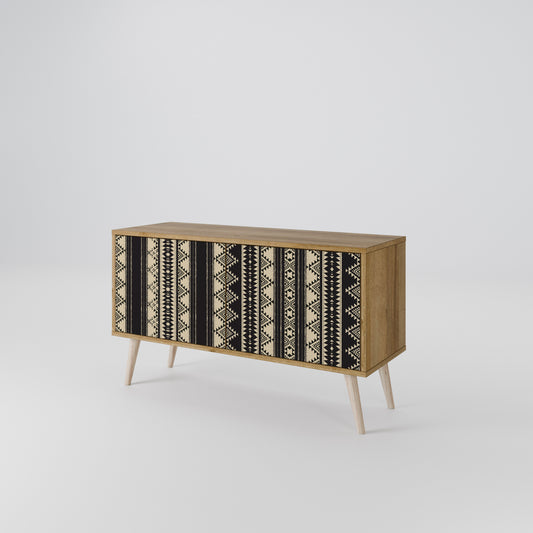AZTEC Kompakt TV-bänk med 2 dörrar