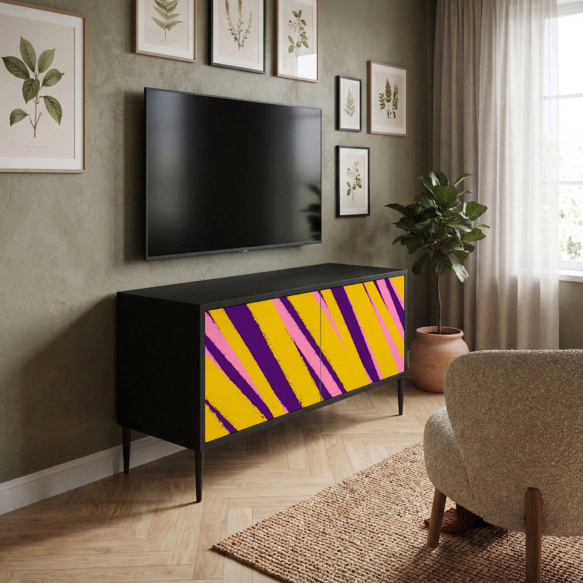 DREAMS COME TRUE Móvel de TV Compacto de 2 Portas